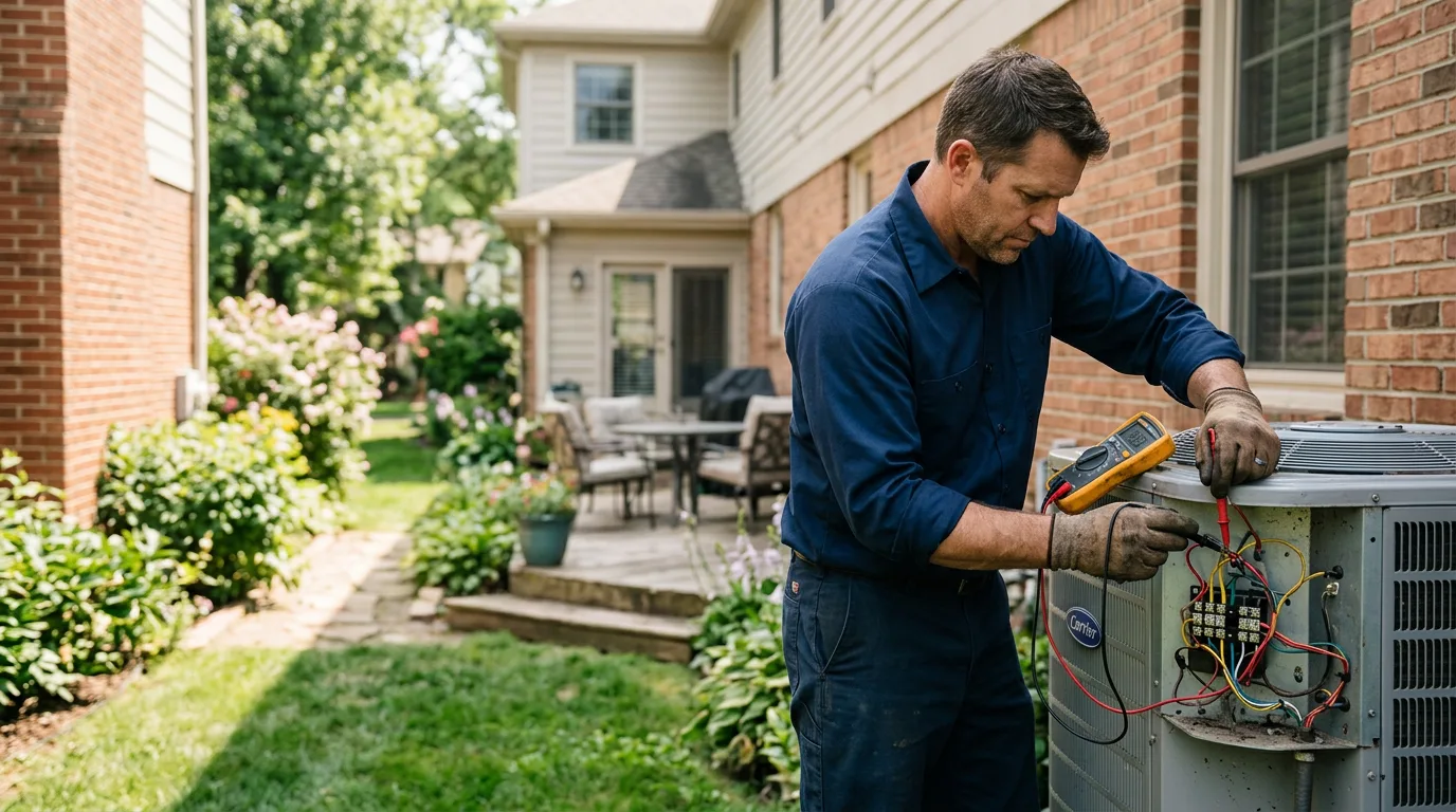 HVAC technician working near Robertsdale, PA